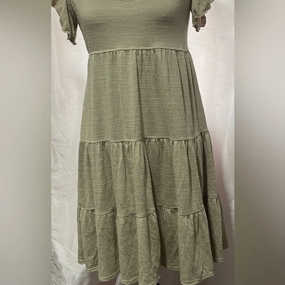 Max Studio Taupe Textured Dress - Picture 2 of 7